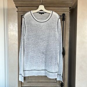 IRO long sleeve shirt ombré grey and white small